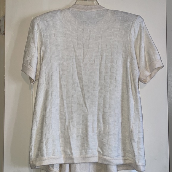 St. John Cream Knit Dress with Matching Sweater. Size 6. - Picture 7 of 15